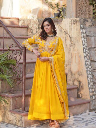 Women's Solid Sea Green Kurta with Lime Green Palazzo & Dupatta Set